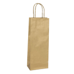 Mainetti Bags 20 shoppers carta biokraft 14X9X38cm portabottiglie oro