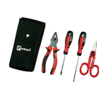 Melchioni Family Kit 4 utensili in similpelle per elettricista