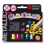 Istant TEMPERA SOLIDA PLAYCOLOR 6 COLORI METAL in STICK da 10GR