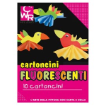 PACK 10 CARTONCINI FLUO 35x50cm 260g colori ass. CWR 334