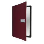 SECURIT PORTA MENU' A4-24x33cm BORDEAUX Royal con 1 INSERTO DOPPIO