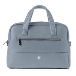 IN TEMPO Borsa c/manici slim Gate Trended ecopelle dim.41x30x7cm azzurro InTempo