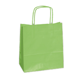 Mainetti Bags 25 SHOPPERS CARTA KRAFT 22x10x29cm TWISTED verde mela