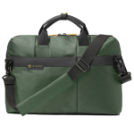 IN TEMPO Borsa Office Bag Job slim dim.43x33x10cm tessuto tecnico verde INTEMPO