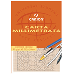 BLOCCO CARTA OPACA MILLIMETRATA 297x420mm 10FG 80GR CANSON