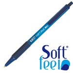 BIC SCATOLA 12 PENNE SFERA SCATTO SOFTFEEL CLIC 1.0mm BLU