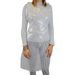 Conf 100 grembiuli Apron 30 in LDPE taglia unica azzurro Worker