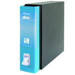 Registratore Dox 2 azzurro capri dorso 8cm f.to protocollo Esselte