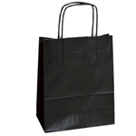 Mainetti Bags 25 SHOPPERS CARTA KRAFT 18x8x24CM TWISTED NERO