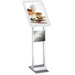 TECNOSTYL LEGGIO a LED da TERRA H110cm con CORNICE A3 Menu Board LEDMAG