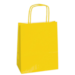 Mainetti Bags 25 shoppers carta kraft 14x9x20cm twisted giallo