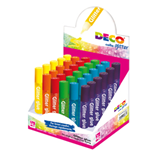 Display colla glitter 30 penne 10,5ml colori assortiti pastello DECO