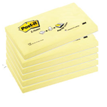 BLOCCO 100fg Post-it Super Sticky Z-Notes R350 Giallo Canary 76x127mm