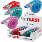 Correttore a nastro 5mmx10mt Bianco Tape Twist Osama