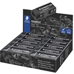 Box 20 gomme Rasoplast 526 B20-9 dim.63x13x23mm nera per matita Staedtler