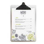 SECURIT Porta MenU' in metallo A4-33,2x22,8cm con clip