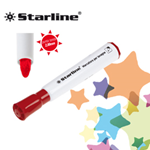 Marcatore per lavagne punta tonda 2mm rosso Starline