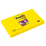 BLOCCO 90foglietti Post-itÂ®Super Sticky 655-S 76x127mm GIALLO ORO