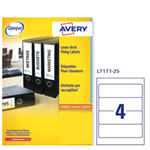 Etichetta adesiva L7171 bianca coprenti 25fg A4 200x60mm (4et/fg Avery