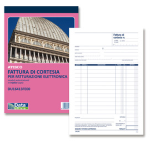 DATA UFFICIO Blocco fatture di cortesia 33/33/33copie autor. 21,5x14,8cm DU16413FE00 DU