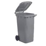 Mobil Plastic Bidone carrellato 120Lt grigio per raccolta differenziata