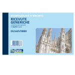 DATA UFFICIO Blocco ricevute generiche 50/50 copie autor. 10x16,8cm DU162570000