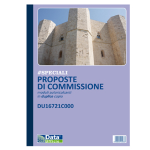 DATA UFFICIO Blocco Proposte Commissione 50/50 copie autor. 29,7x21,5cm DU16721C000