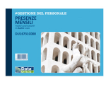 DATA UFFICIO Blocco presenze mensili 25/25copie autor. 14,8x21,5cm DU16731C000