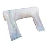 No Brand Rotolo da 100 Shopper bianchi MAXI 13Âµ 30x60CM 10+10cm Mater-Bi