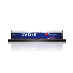 VERBATIM SCATOLA 10 DVD+R SPIND MATT 16X 4.7GB SILVER DLP