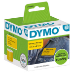 Rotolo 220 Etichette Spedizione/Badge 54x101mm gialle per Dymo LabelWriter