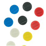 10 Magneti Ã˜38mm colori assortiti Nobo