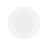 No Brand 6 Sottotorta decorativi in carta bianca diametro 27cm