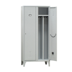 Fasma Armadio spogliatoio in metallo a 2 VANI c/divisorio 80x50cm H180cm GRIGIO