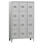 Fasma Armadio casellario in metallo 12 VANI 105x50cm H180cm GRIGIO