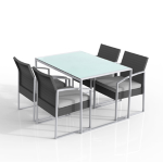 Garden Friend Set pranzo Bilbao nero/grigio - set 5 elementi