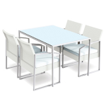 Garden Friend Set pranzo Bilbao bianco/grigio - set 5 elementi