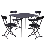 Garden Friend Set pranzo pieghevole Horeca antracite - set 5 elementi