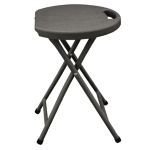 Garden Friend Sgabello pieghevole in HDPE noce Horeca