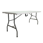 Garden Friend Tavolo pieghevole L183cm in HDPE bianco Horeca