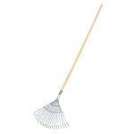 Verdemax Scopa per erba e foglie 22 denti - manico 120cm