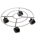 Verdemax Trolley portavaso in acciaio D 30cm