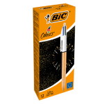 Scatola 12 penna sfera a scatto 4 Colori Party 1.0mm BICÂ®