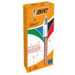 Scatola 12 penna sfera a scatto 4 Colori Rose Gold 1.0mm BICÂ®