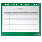 Conf. 5 Buste forate per supporti magnetici ad anelli f.to A4 verdi Tarifold