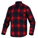DELTAPLUS Camicia da lavoro Ruby in flanella di cotone Tg. XL rosso nero