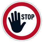 DURABLE Pittogramma da pavimento rimovibile ''STOP''D 43cm