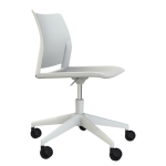 Unisit Sedia home/office Alpha GB bianco S/braccioli