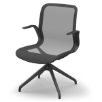 Unisit Poltrona direzionale Marilyn D40 in rete NERO