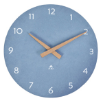 Orologio da parete Ã˜30cm blu chiaro/legno HorMilena Alba